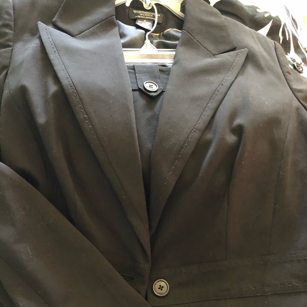 Black business suit